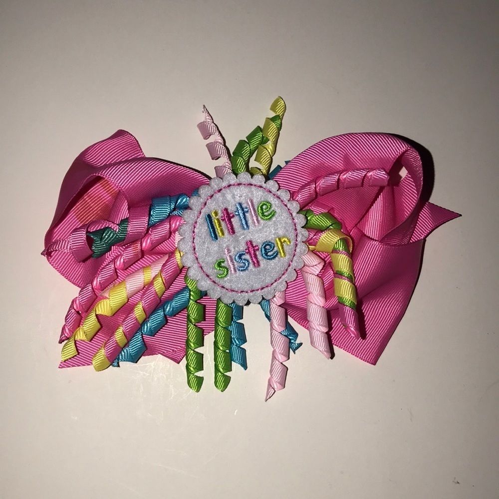 Girl’s “Little Sister” Hairbow